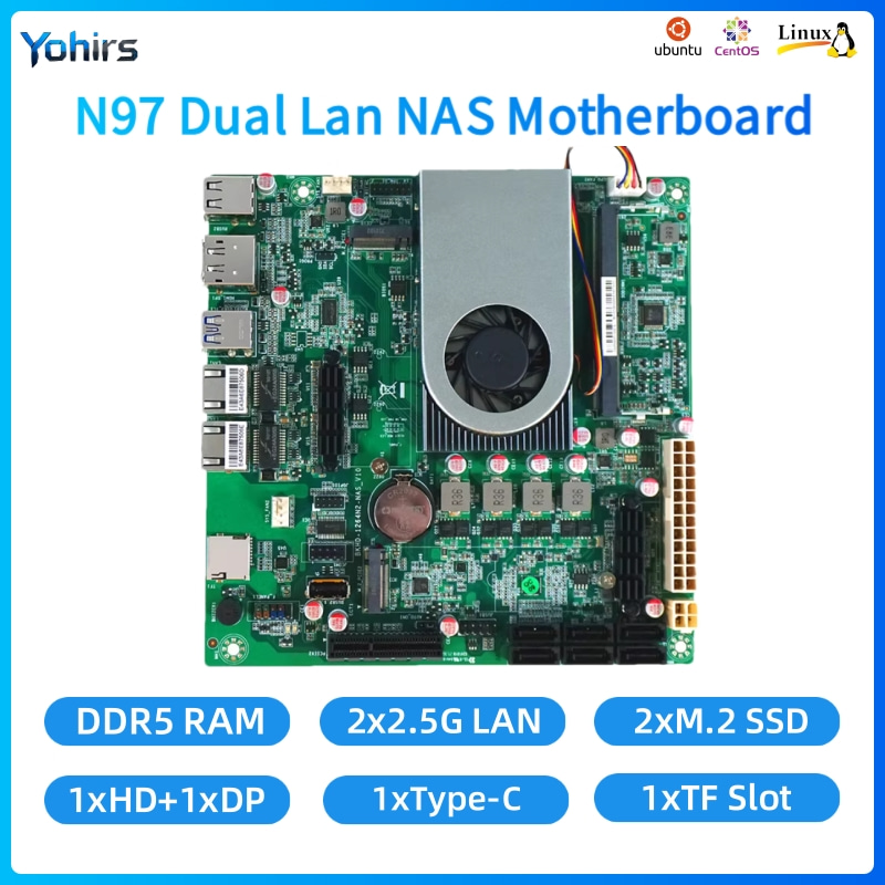 Motherboard NAS Yohirs Mini IT - Mini Itx Dual 2.5G Nas Motherboard ulasan dan harga
