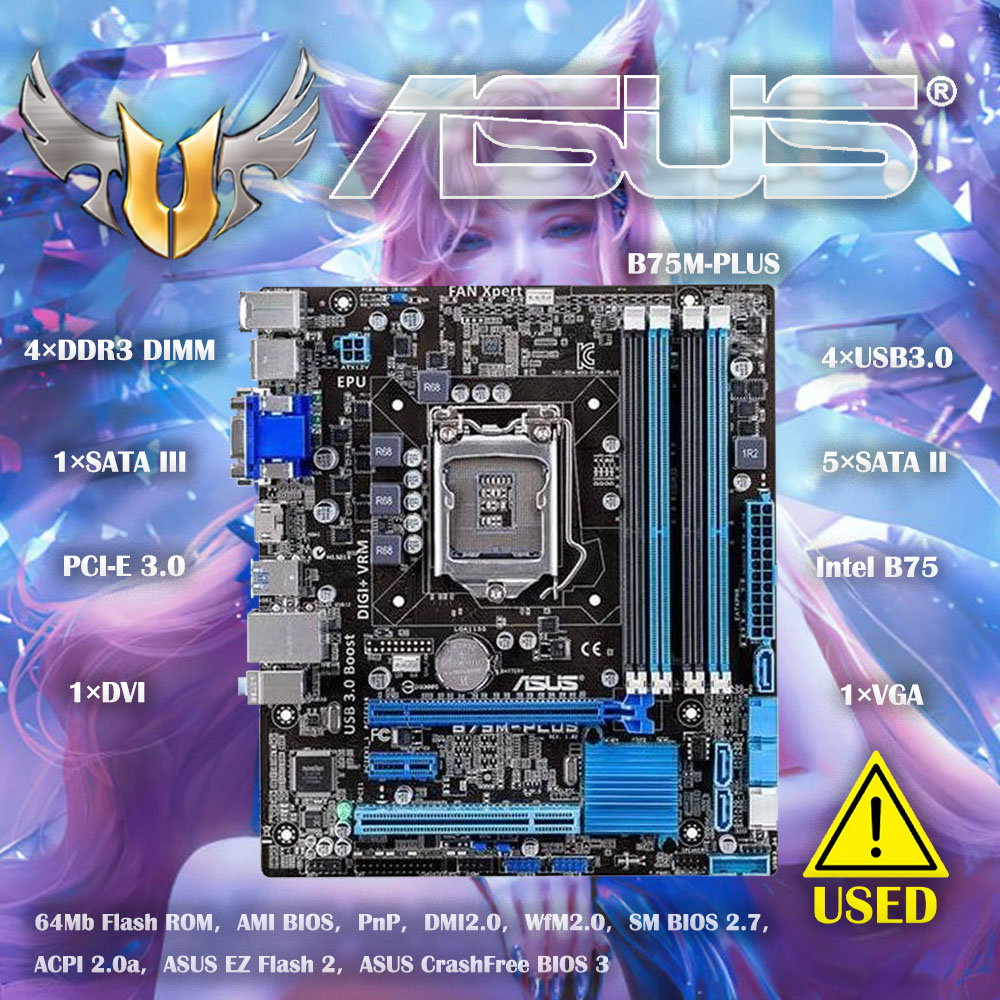 Asus B75M-PLUS Desktop Motherb - X870E Atx Motherboard ulasan dan harga